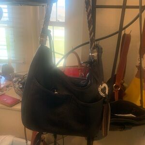 Elegant Black Leather Shoulder Bag